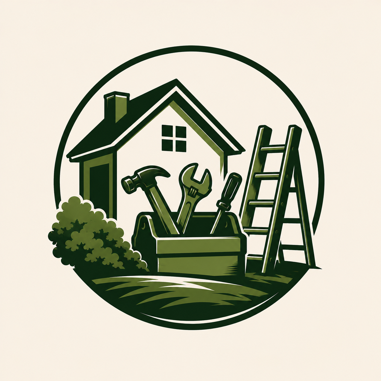 Hausmeisterservice: Haus und Werkzeuge
